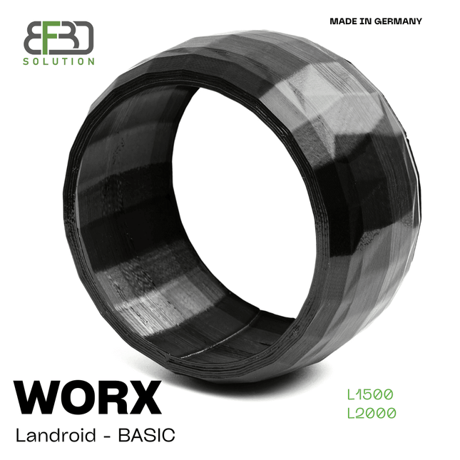 SEO. BF3D Radschutz Satz für WORX ® Landroid für Frontrad L1500 L2000 Mähroboter! FLEXIBEL - Linkreich