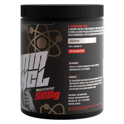 Big Zone Arginine HCL – 500 g hochreines Aminosäurepulver für maximalen Pump-Effekt