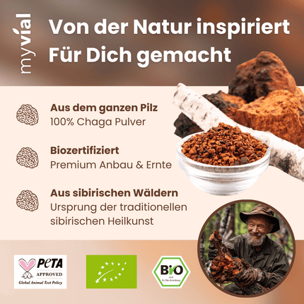 SEO. Bio Chaga Kapseln - Einzeln Linkreich