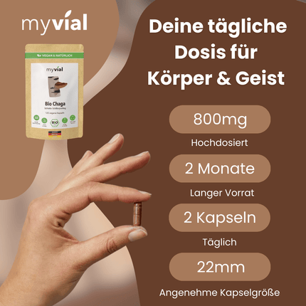 SEO. Bio Chaga Kapseln - Einzeln Linkreich