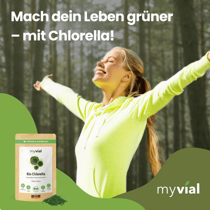 SEO. Bio Chlorella Pulver - Einzeln Linkreich