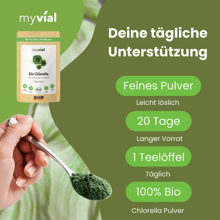 SEO. Bio Chlorella Pulver - Einzeln Linkreich