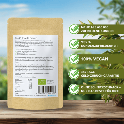 SEO. Bio Chlorella Pulver - Einzeln Linkreich