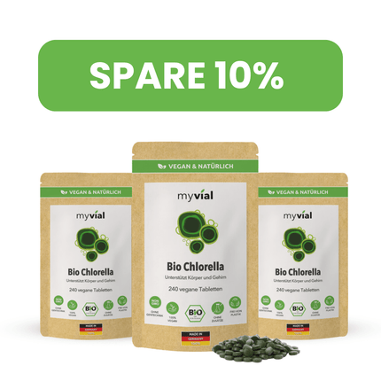 SEO. Bio Chlorella Tabletten Presslinge - 3er Pack - 10% Rabatt Linkreich