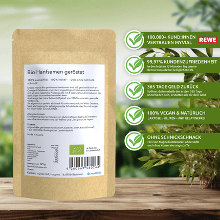 SEO. Bio geröstete süße Hanfsamen - Einzeln Linkreich