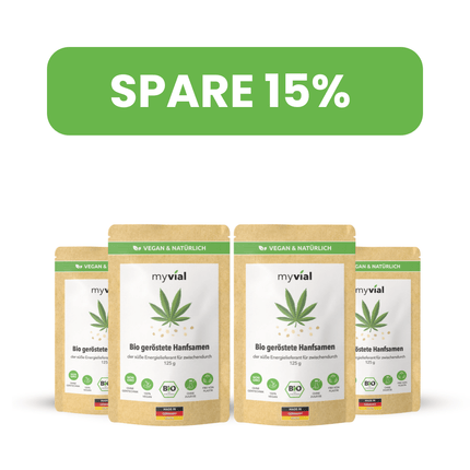 SEO. Bio geröstete süße Hanfsamen - 4er Pack - 15% Rabatt Linkreich