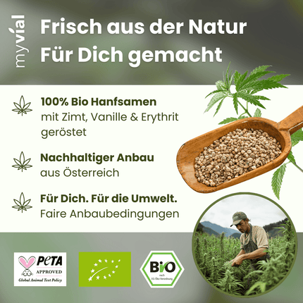 SEO. Bio geröstete süße Hanfsamen - Einzeln Linkreich