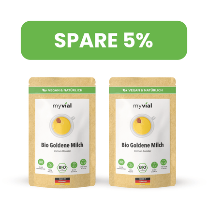 SEO. Bio Goldene Milch Latte mit 10 ayurvedischen Superfoods - 2er Pack - 5% Rabatt Linkreich