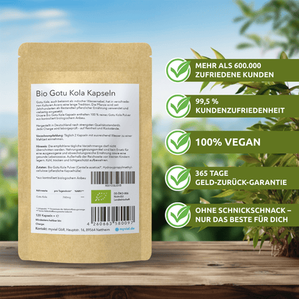 SEO. Bio Gotu Kola Kapseln - Einzeln Linkreich