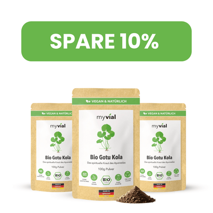 SEO. Bio Gotu Kola Pulver - 3er Pack - 10% Rabatt Linkreich
