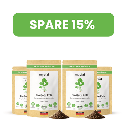 SEO. Bio Gotu Kola Pulver - 4er Pack - 15% Rabatt Linkreich