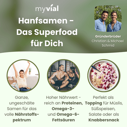 SEO. Bio Hanfsamen ungeschält - Einzeln Linkreich