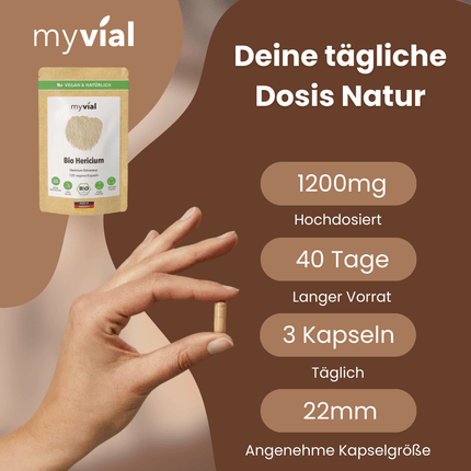 SEO. Bio Hericium Kapseln Lionsmane - Einzeln Linkreich