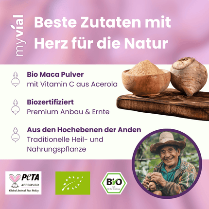 SEO. Bio Maca Mix Kapseln - Einzeln Linkreich
