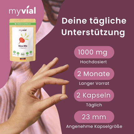 SEO. Bio Maca Mix Kapseln - Einzeln Linkreich