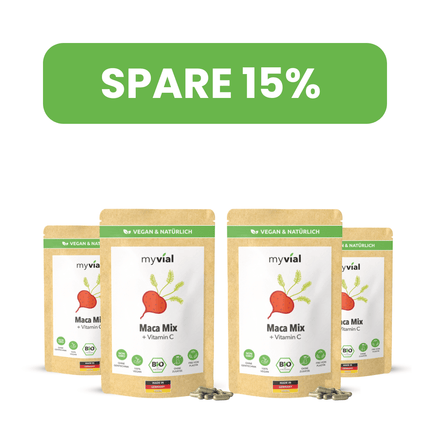 SEO. Bio Maca Mix Kapseln - 4er Pack - 15% Rabatt Linkreich