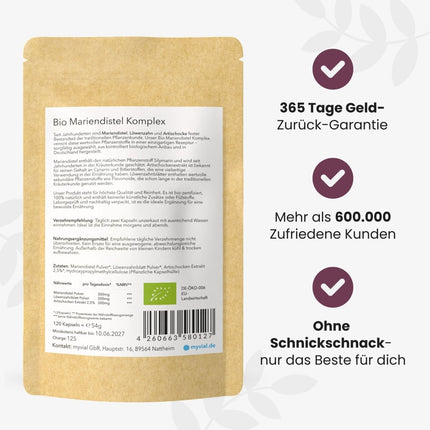 SEO. Bio Mariendistel Leber Komplex Kapseln - Einzeln Linkreich