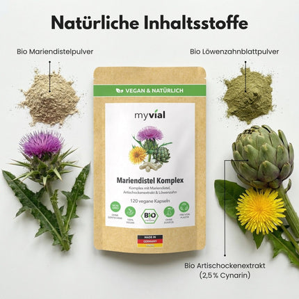 SEO. Bio Mariendistel Leber Komplex Kapseln - Einzeln Linkreich