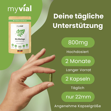 SEO. Bio Moringa Kapseln - Einzeln Linkreich