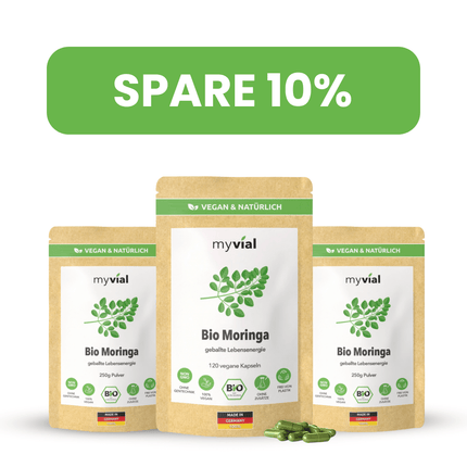 SEO. Bio Moringa Kapseln - 3er Pack - 10% Rabatt Linkreich