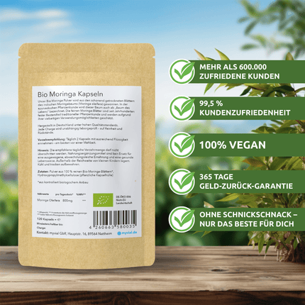SEO. Bio Moringa Kapseln - Einzeln Linkreich