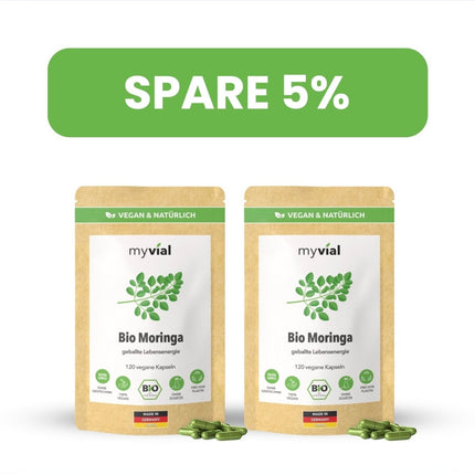 SEO. Bio Moringa Kapseln - 2er Pack - 5% Rabatt Linkreich