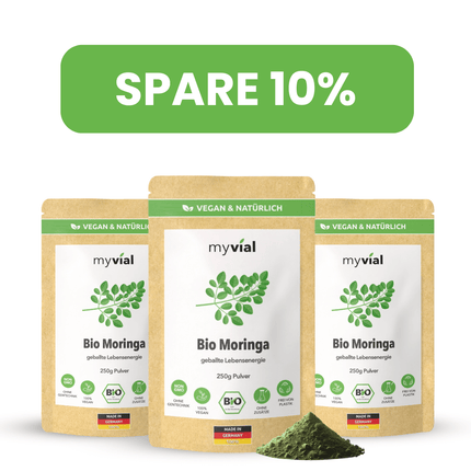 SEO. Bio Moringa Pulver - 3er Pack - 10% Rabatt Linkreich