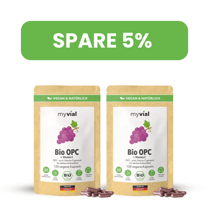 SEO. Bio OPC Kapseln – Mit Traubenkern, Aroniapulver & Vitamin C - 2er Pack - 5% Rabatt Linkreich