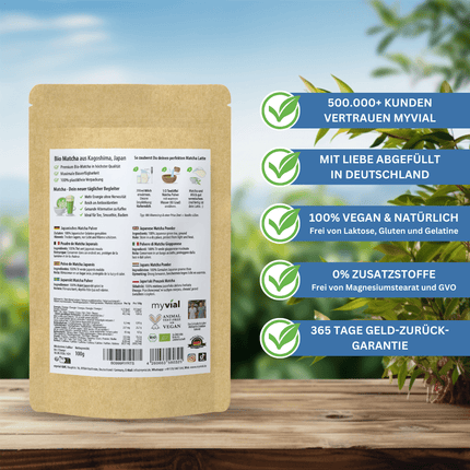 SEO. Bio Premium Matcha Pulver aus Japan - Einzeln Linkreich