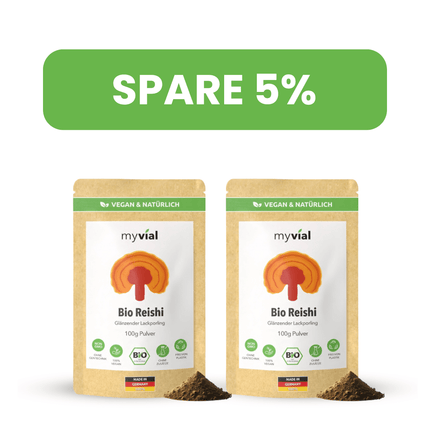 SEO. Bio Reishi Pulver - 2er Pack - 5% Rabatt Linkreich