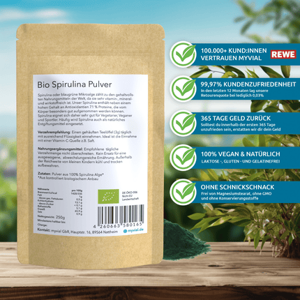 SEO. Bio Spirulina Pulver - Einzeln Linkreich