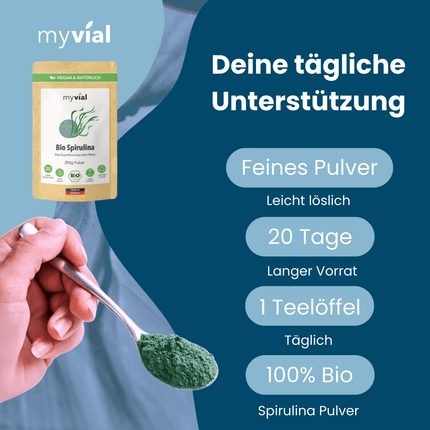SEO. Bio Spirulina Pulver - Einzeln Linkreich