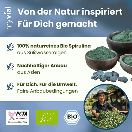 SEO. Bio Spirulina Pulver - Einzeln Linkreich