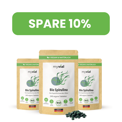 SEO. Bio Spirulina Tabletten Presslinge - 3er Pack - 10% Rabatt Linkreich
