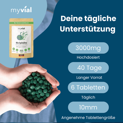 SEO. Bio Spirulina Tabletten Presslinge - Einzeln Linkreich