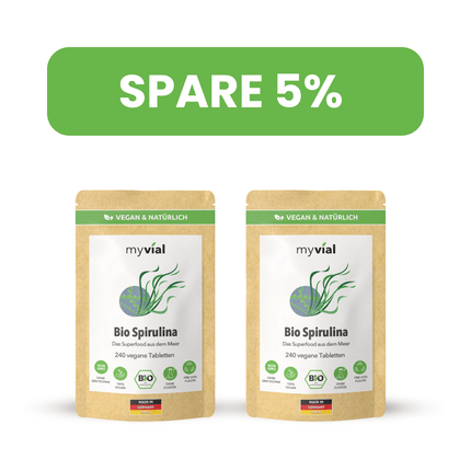 SEO. Bio Spirulina Tabletten Presslinge - 2er Pack - 5% Rabatt Linkreich