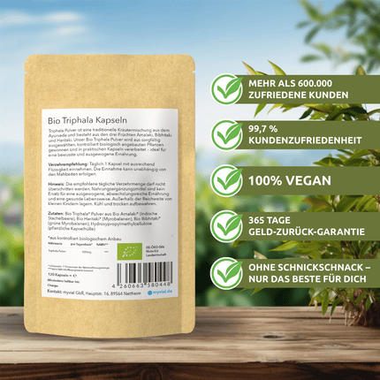 SEO. Bio Triphala Kapseln - Einzeln Linkreich