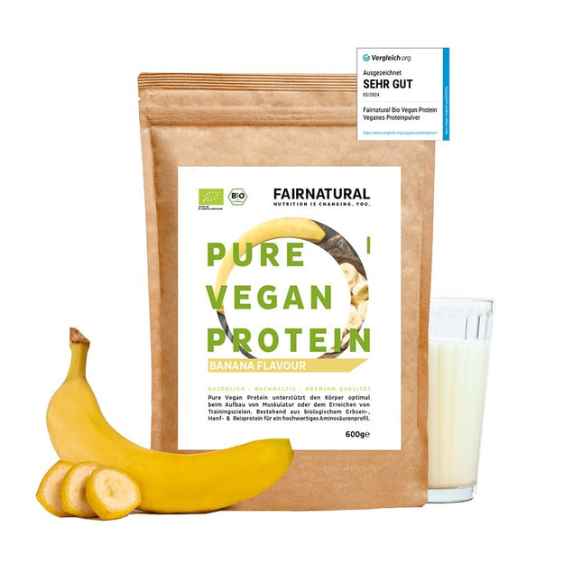 Bio Veganes Proteinpulver Banane ohne Soja (Nahrungsergänzungsmittel) kaufen bei Linkreich – Jetzt entdecken!