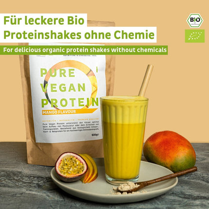 Bio Veganes Proteinpulver Mango ohne Soja (Nahrungsergänzungsmittel) kaufen bei Linkreich – Jetzt entdecken!