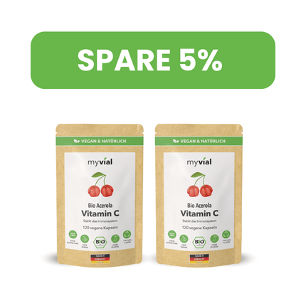 SEO. Bio Vitamin C Kapseln aus Acerola - 2er Pack - 5% Rabatt Linkreich
