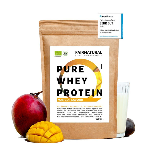 Bio Whey Protein Pulver Mango (Nahrungsergänzungsmittel) kaufen bei Linkreich – Jetzt entdecken!