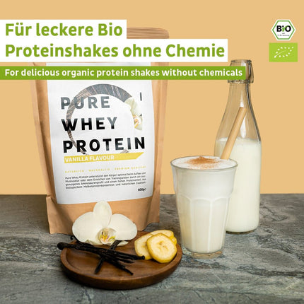 Bio Whey Protein Pulver Vanille (Nahrungsergänzungsmittel) kaufen bei Linkreich – Jetzt entdecken!