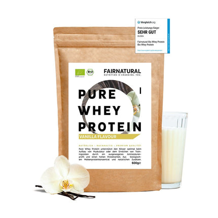 Bio Whey Protein Pulver Vanille (Nahrungsergänzungsmittel) kaufen bei Linkreich – Jetzt entdecken!