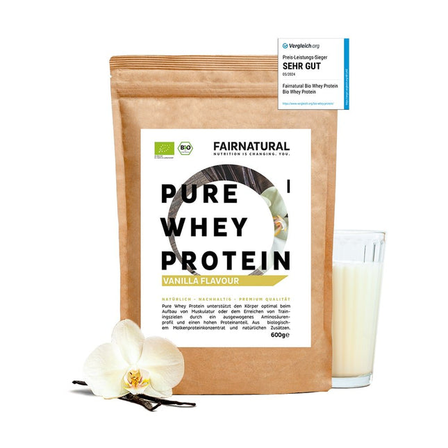 Bio Whey Protein Pulver Vanille (Nahrungsergänzungsmittel) kaufen bei Linkreich – Jetzt entdecken!