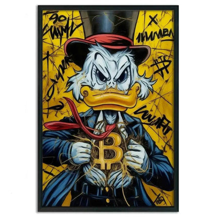 Bitcoin Duck - Leinwandbild Pop Art (Canvas) kaufen bei Linkreich – Jetzt entdecken!