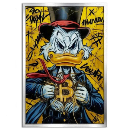 Bitcoin Duck - Leinwandbild Pop Art (Canvas) kaufen bei Linkreich – Jetzt entdecken!