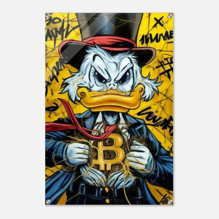 Bitcoin Duck - Leinwandbild Pop Art (Canvas) kaufen bei Linkreich – Jetzt entdecken!