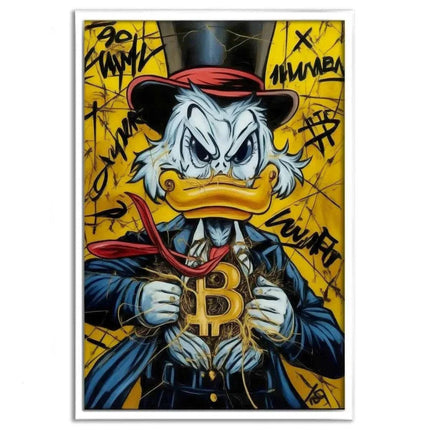 Bitcoin Duck - Leinwandbild Pop Art (Canvas) kaufen bei Linkreich – Jetzt entdecken!