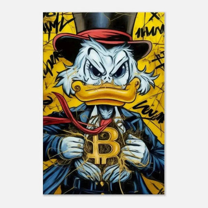 Bitcoin Duck - Leinwandbild Pop Art (Canvas) kaufen bei Linkreich – Jetzt entdecken!