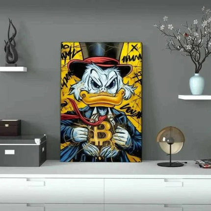 Bitcoin Duck - Leinwandbild Pop Art (Canvas) kaufen bei Linkreich – Jetzt entdecken!